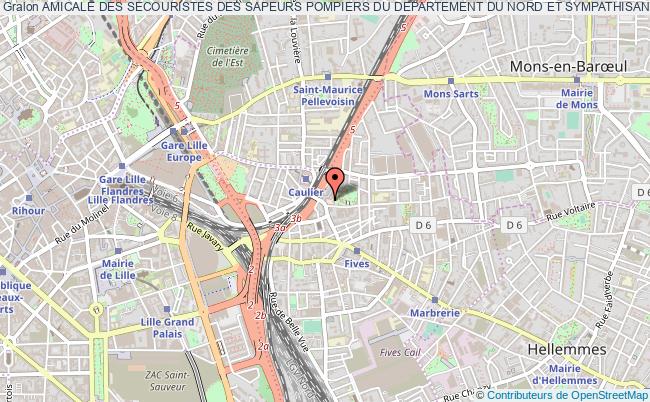 plan association Amicale Des Secouristes Des Sapeurs Pompiers Du Departement Du Nord Et Sympathisants Lille
