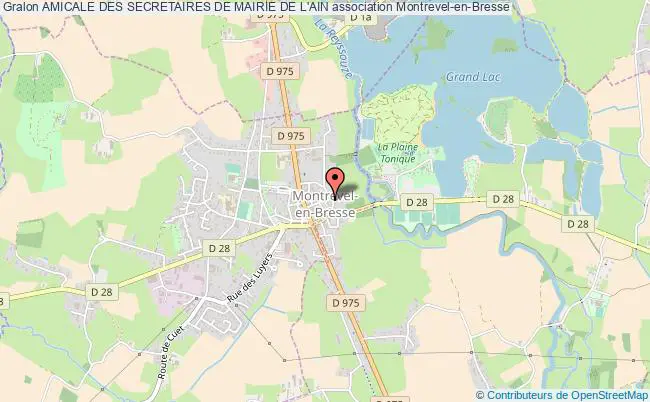 plan association Amicale Des Secretaires De Mairie De L'ain Montrevel-en-Bresse
