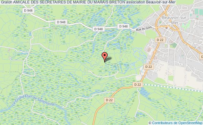 plan association Amicale Des Secretaires De Mairie Du Marais Breton Beauvoir-sur-Mer