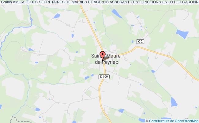 plan association Amicale Des Secretaires De Mairies Et Agents Assurant Ces Fonctions En Lot Et Garonne Sainte-Maure-de-Peyriac