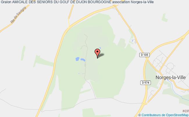 plan association Amicale Des Seniors Du Golf De Dijon Bourgogne Norges-la-Ville