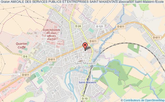 plan association Amicale Des Services Publics Et Entreprises Saint Maixentais Saint-Maixent-l'École