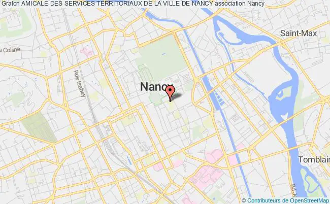 plan association Amicale Des Services Territoriaux De La Ville De Nancy Nancy