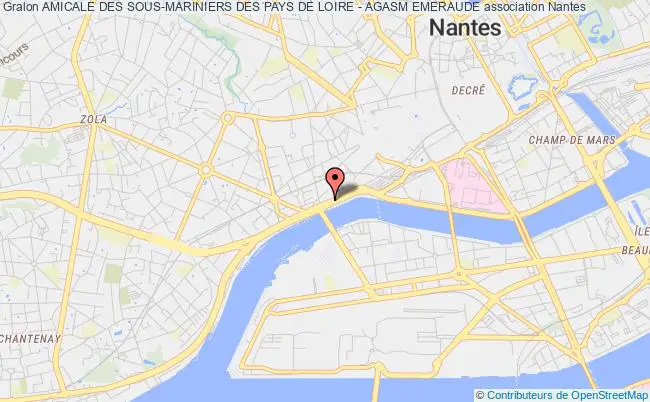 plan association Amicale Des Sous-mariniers Des Pays De Loire - Agasm Emeraude Nantes
