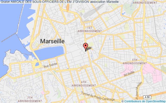plan association Amicale Des Sous-officiers De L'em 3°division Marseille