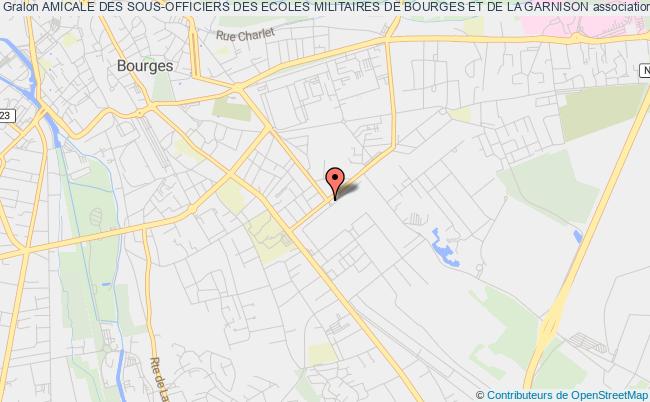 plan association Amicale Des Sous-officiers Des Ecoles Militaires De Bourges Et De La Garnison Bourges