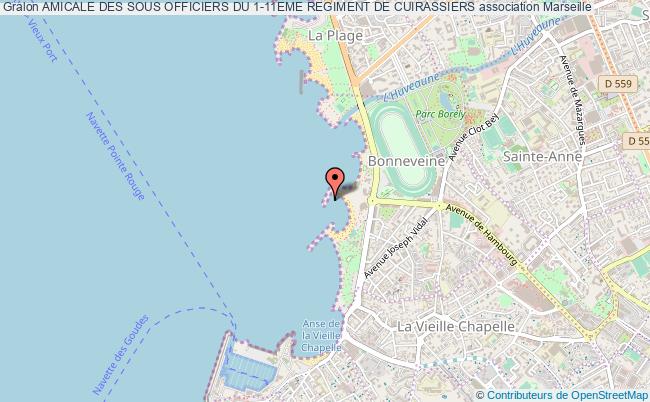 plan association Amicale Des Sous Officiers Du 1-11eme Regiment De Cuirassiers Marseille 1