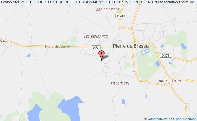 plan association Amicale Des Supporters De L'intercommunalite Sportive Bresse Nord Pierre-de-Bresse