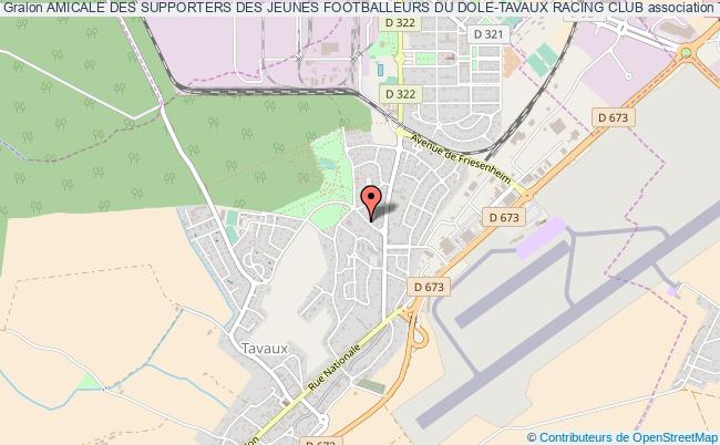 plan association Amicale Des Supporters Des Jeunes Footballeurs Du Dole-tavaux Racing Club Tavaux