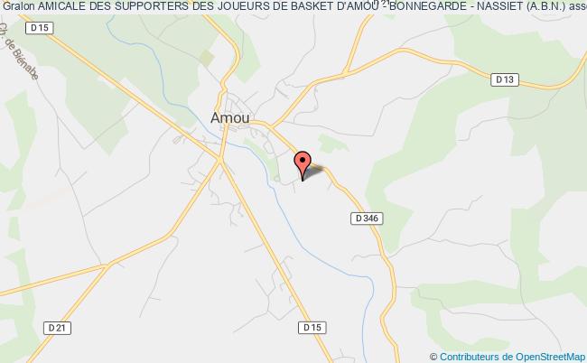 plan association Amicale Des Supporters Des Joueurs De Basket D'amou - Bonnegarde - Nassiet (a.b.n.) Amou