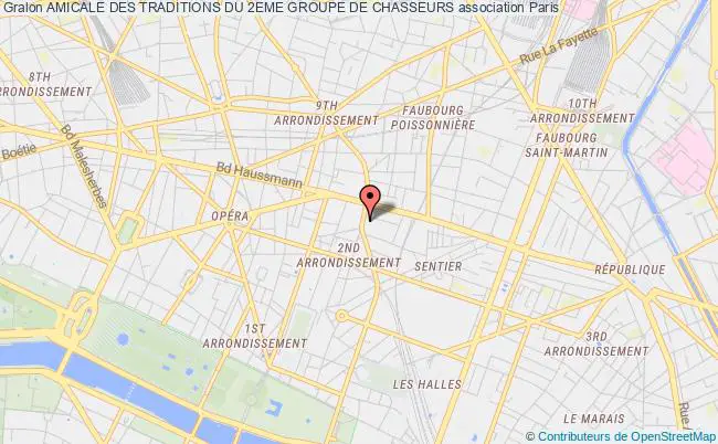 plan association Amicale Des Traditions Du 2eme Groupe De Chasseurs Paris