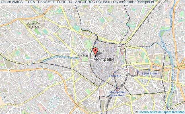 plan association Amicale Des Transmetteurs Du Languedoc Roussillon Montpellier