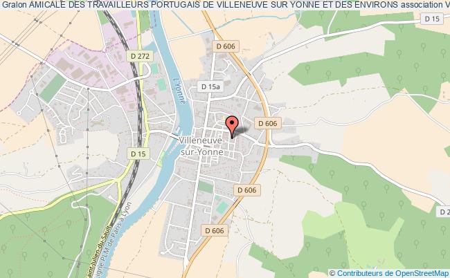 plan association Amicale Des Travailleurs Portugais De Villeneuve Sur Yonne Et Des Environs Villeneuve-sur-Yonne