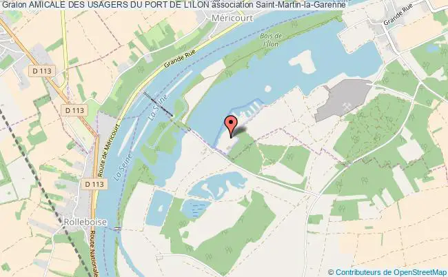 plan association Amicale Des Usagers Du Port De L'ilon Saint-Martin-la-Garenne