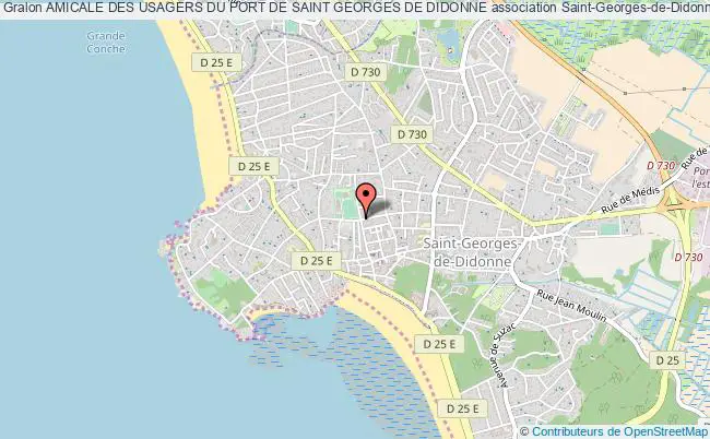 plan association Amicale Des Usagers Du Port De Saint Georges De Didonne Saint-Georges-de-Didonne