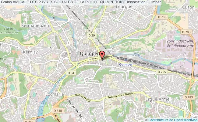 plan association Amicale Des ?uvres Sociales De La Police QuimpÉroise Quimper
