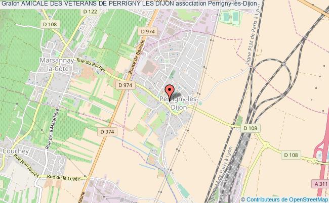 plan association Amicale Des Veterans De Perrigny Les Dijon Perrigny-lès-Dijon