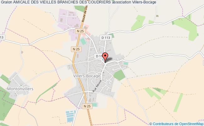 plan association Amicale Des Vieilles Branches Des Coudriers Villers-Bocage