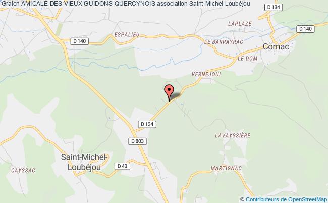 plan association Amicale Des Vieux Guidons Quercynois Saint-Michel-Loubéjou