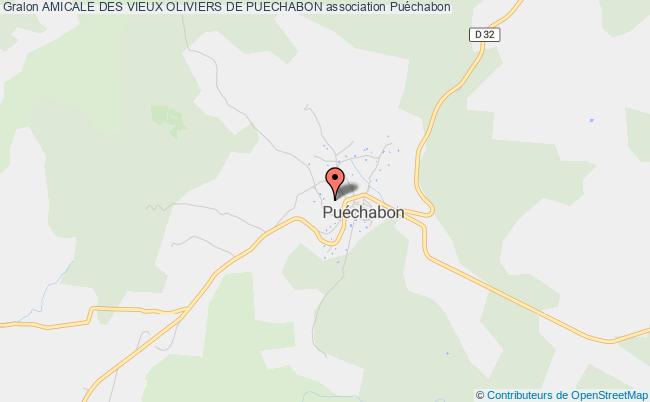 plan association Amicale Des Vieux Oliviers De Puechabon Puéchabon