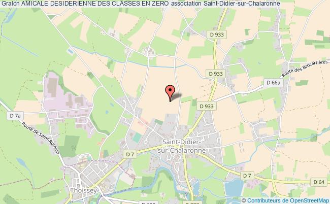 plan association Amicale Desiderienne Des Classes En Zero Saint-Didier-sur-Chalaronne