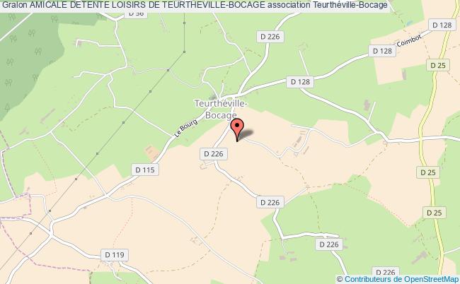plan association Amicale Detente Loisirs De Teurtheville-bocage Teurthéville-Bocage