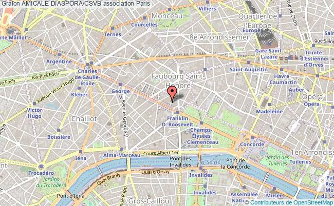 plan association Amicale Diaspora/csvb Paris