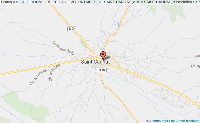 plan association Amicale Donneurs De Sang Volontaires De Saint-cannat (adsv Saint-cannat) Saint-Cannat