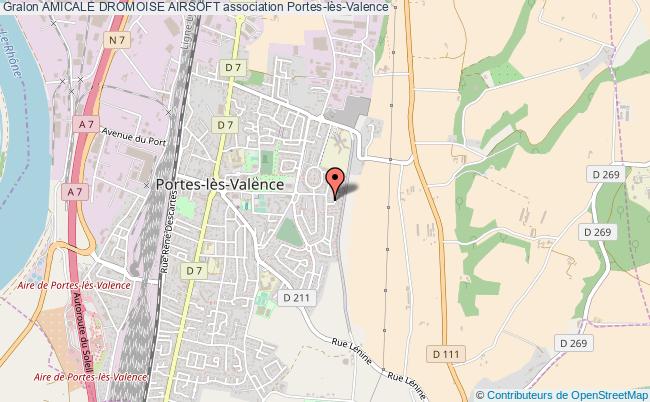 plan association Amicale Dromoise Airsoft Portes-lès-Valence