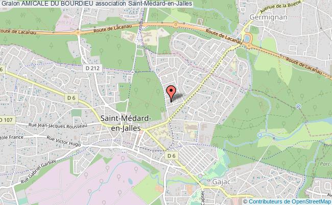 plan association Amicale Du Bourdieu Saint-Médard-en-Jalles
