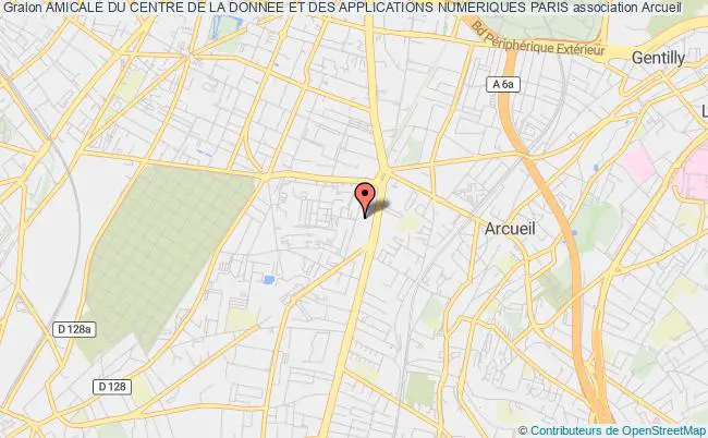 plan association Amicale Du Cciat Paris Arcueil