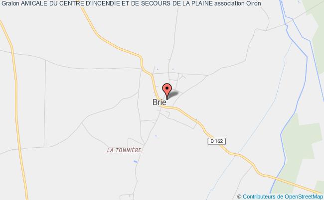 plan association Amicale Du Centre D'incendie Et De Secours De La Plaine 79100 Plaine-et-Vallées