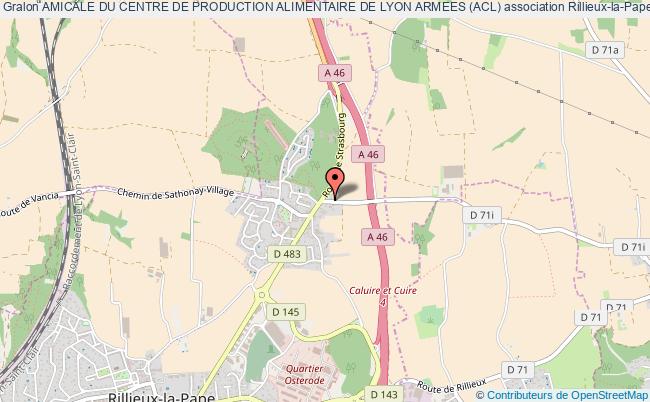 plan association Amicale Du Centre De Production Alimentaire De Lyon Armees (acl) Rillieux-la-Pape
