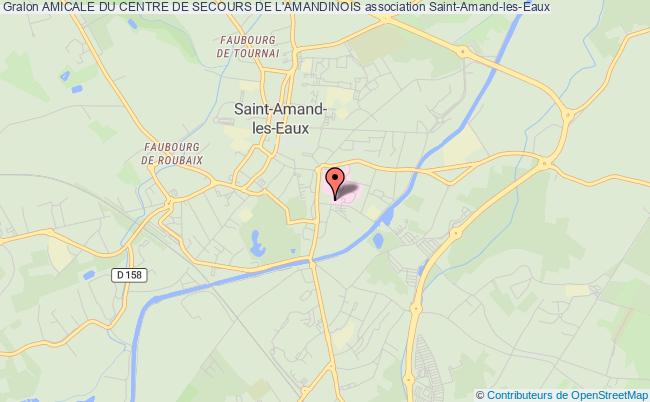 plan association Amicale Du Centre De Secours De L'amandinois Saint-Amand-les-Eaux