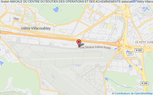 plan association Amicale Du Centre Du Soutien Des Operations Et Des Acheminements Vélizy-Villacoublay