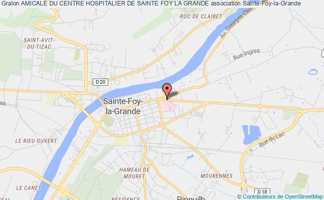 plan association Amicale Du Centre Hospitalier De Sainte Foy La Grande Sainte-Foy-la-Grande