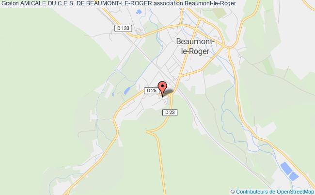 plan association Amicale Du C.e.s. De Beaumont-le-roger Beaumont-le-Roger