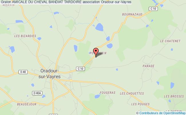 plan association Amicale Du Cheval Bandiat Tardoire Oradour-sur-Vayres
