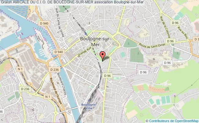 plan association Amicale Du C.i.o. De Boulogne-sur-mer Boulogne-sur-Mer cedex