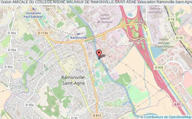 plan association Amicale Du College Andre Malraux De Ramonville-saint-agne Ramonville-Saint-Agne