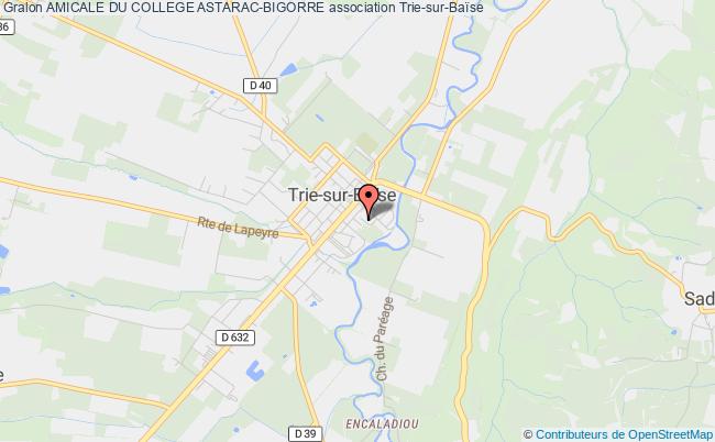 plan association Amicale Du College Astarac-bigorre Trie-sur-Baïse
