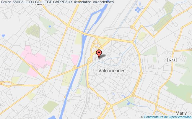 plan association Amicale Du College Carpeaux Valenciennes