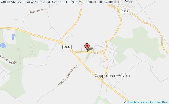 plan association Amicale Du College De Cappelle-en-pevele Cappelle-en-Pévèle