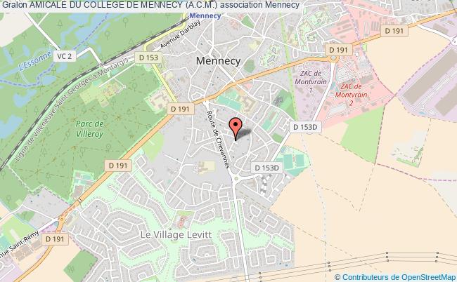 plan association Amicale Du College De Mennecy (a.c.m.) Mennecy