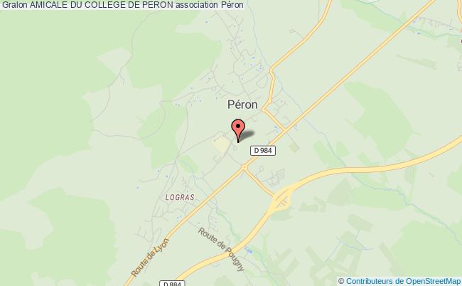 plan association Amicale Du College De Peron Péron