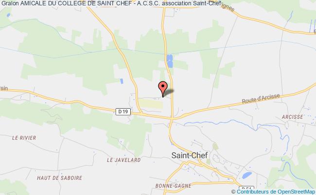 plan association Amicale Du College De Saint Chef - A.c.s.c. Saint-Chef