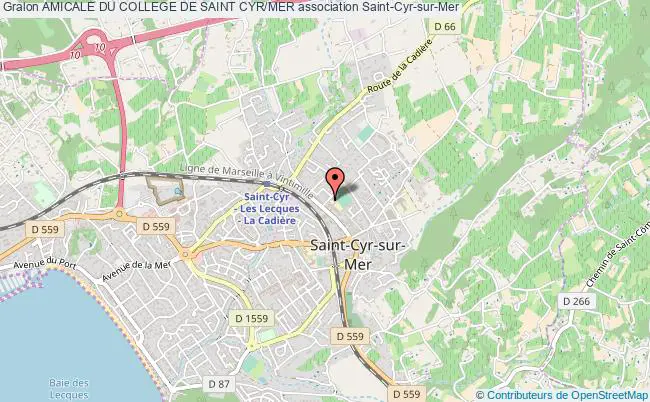 plan association Amicale Du College De Saint Cyr/mer Saint-Cyr-sur-Mer