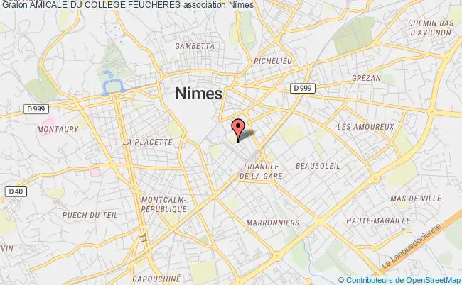 plan association Amicale Du College Feucheres Nîmes