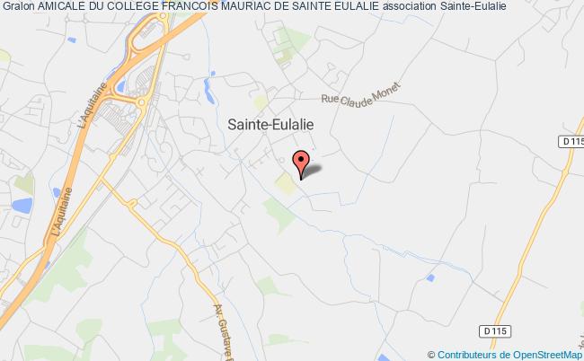 plan association Amicale Du College Francois Mauriac De Sainte Eulalie Sainte-Eulalie