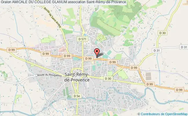plan association Amicale Du College Glanum Saint-Rémy-de-Provence